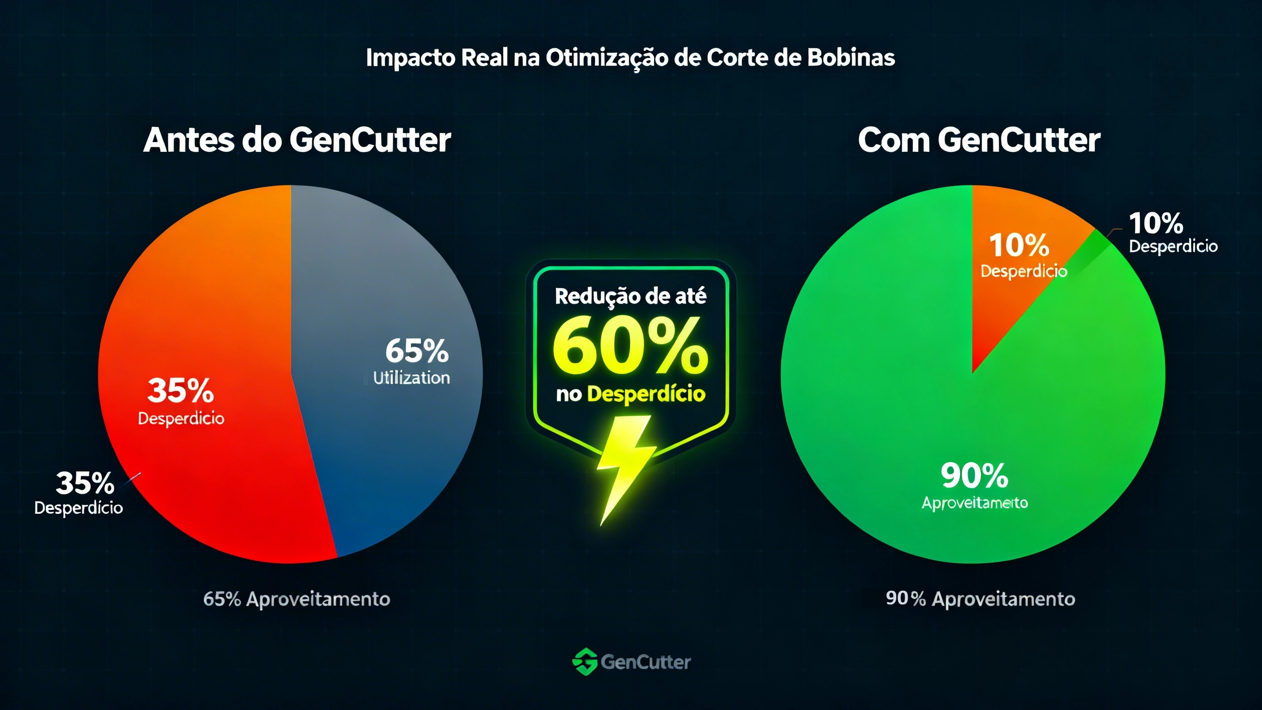 gráfico pizza GenCutter
