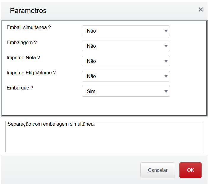 Parâmetro F12 por Nota Fiscal